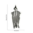 thumbnail image 4 of Wzzjkit Halloween Skeleton - Halloween Decoration Skeleton Hanging Ghost Witch with Hat Skeleton Hanging Ghost Haunteds House Room Scene Decoration Props, 4 of 7