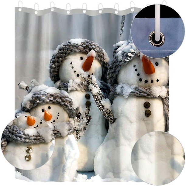 Cortinas de ducha liwang navideñas impermeables 150 x 180 cm