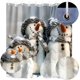 thumbnail image 1 of Cortinas de ducha liwang navideñas impermeables 150 x 180 cm, 1 of 2