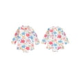 thumbnail image 2 of pengnight Kids Baby Girl Summer Rash Guard Swimsuits,12M 18M 24M 2Tb 3T 4T 5T Floral Print Zipper Long Sleeve One-Piece Jumpsuit Swimwear Toddler Bathing Suits Beachwear, 2 of 9