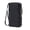 Black, variant on Men's and Women's Wallet with RFID Double Loose Leaf Short Solid Color Function Korean Vertical PU Wallet Black