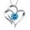 L, variant on YYKihy Female Twelve Months Heart Shape Letters Pendant Silver Love Zircon Necklace Birthstone Pendant Necklace