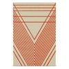 MoDRN Natural Boho Rustic Red Lines Canvas Print