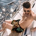 thumbnail image 2 of luoweisi Men's Beach Shorts Quick Dry Swim Trunks with Mesh Lining Leopard S, 2 of 5