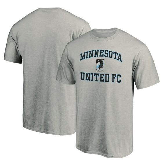 Men's Heather Gray Minnesota United FC Heart and Soul T-Shirt