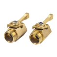 Garden Hose Stop Valve Kit, 2Pack Solid Brass Stop Ball Valve with 4