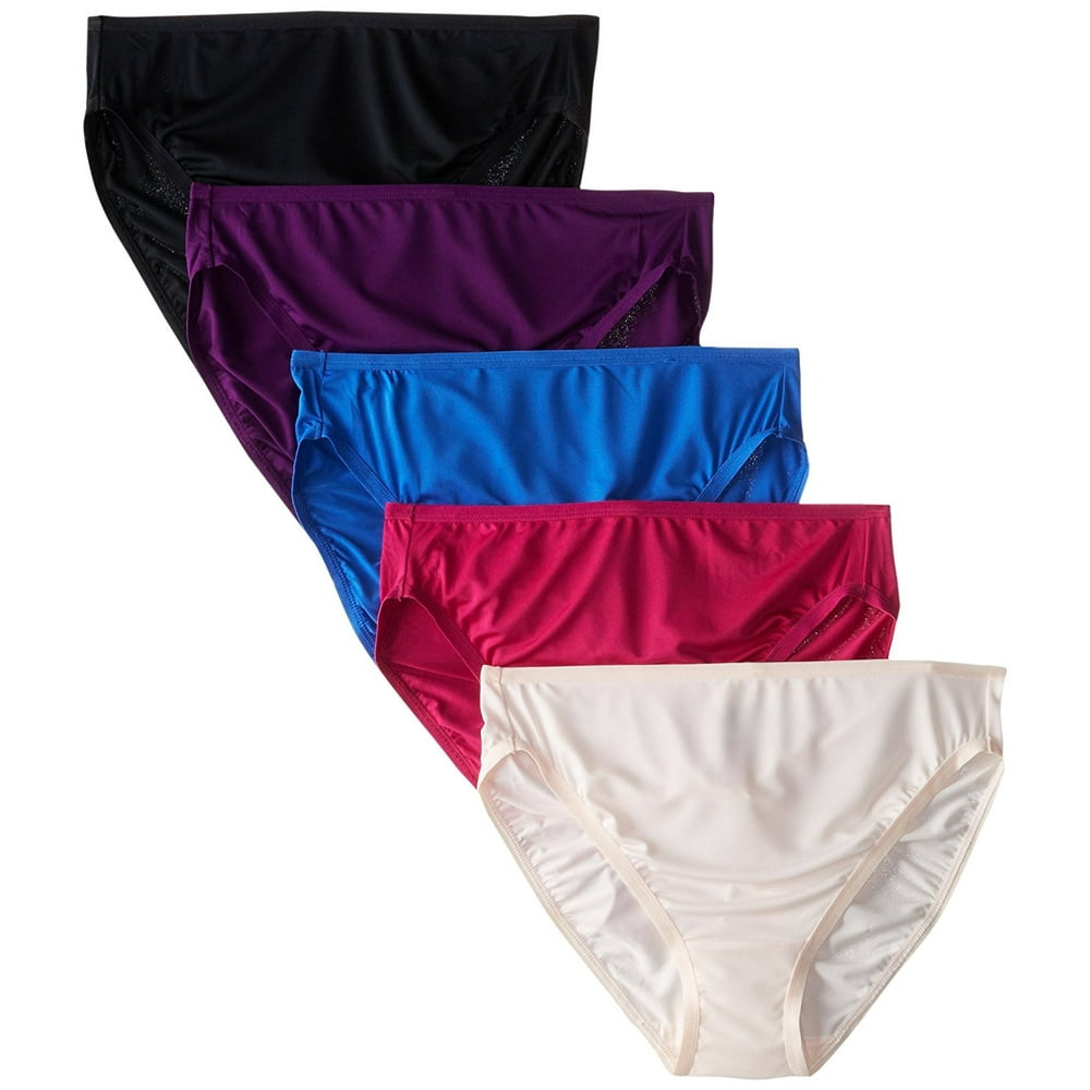 Fruit of the Loom Women's 5 Pack Microfiber HiCut Panties, Assorted, 7