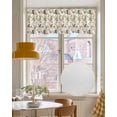 thumbnail image 4 of Tropical Palm Kitchen Valances for Windows Farmhouse Linen Window Valance Curtain for Living Room Window Treatment Summer Farmhouse Botanical Leaves Valance Rod Pocket Topper Drape, 60 x 18 Inch, 4 of 6