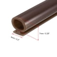 thumbnail image 3 of Uxcell 5 Meters T-Slot Mount Weatherstrip Seal 7mm Bulb Bubble for 5mm Slot Coffee, 3 of 5
