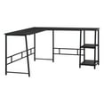 thumbnail image 1 of OSP Home Furnishings Frame Works 57 x 48 Inch L-Shaped Desk with 2 Storage Shelves, Mocha Finish, 1 of 2