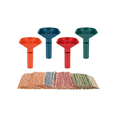 thumbnail image 1 of Coin Sorter with Coin Wrappers for All Coins, Coin Counter Tubes Plastic with 150Pcs Coin RollsWrappers Assorted, 1 of 7