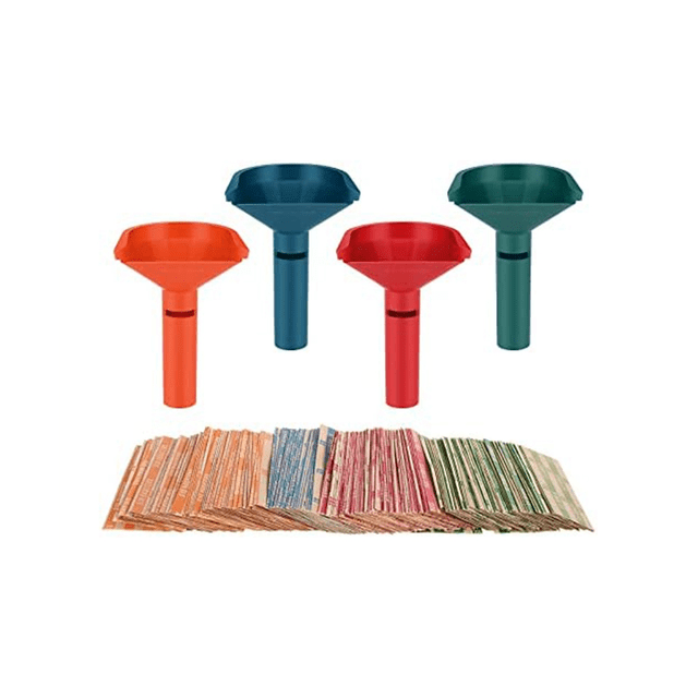Coin Sorter with Coin Wrappers for All Coins, Coin Counter Tubes Plastic with 150Pcs Coin RollsWrappers Assorted