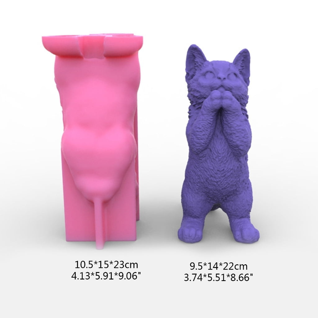 lanema Cat Resin Epoxy Casting Molds Home-Decor Ornament Aromatherapy Scented Candle
