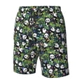 thumbnail image 4 of Logiee Fun Panda Playing With Bamboo Leaves Print Mens Swim Trunks Quick Dry Board Shorts,Breathable Hawaii Beach Shorts Swimwear Bathing Suits-Large, 4 of 6