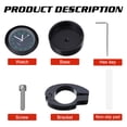 thumbnail image 3 of UPOUART De Dial Para Motocicleta Negro Impermeable Con Luz Para Manillar De 7 8 Y 1 Pulgada, 3 of 7