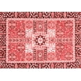 thumbnail image 1 of Ahgly Company Indoor Rectangle Abstract Red Modern Area Rugs, 7' x 10', 1 of 4