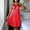 Red, variant on Womens Satin Cami Nightdress with Built in Bras Lace Trim V Neck Spaghetti Strap Slip Dress Summer Nightgowns Soft Sleepwear