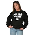 thumbnail image 4 of Mama Bear Paw Print Cute Mothers Day Women Crewneck Sweatshirt Brisco Brands S, 4 of 5