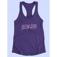 thumbnail image 3 of Worry Less Smile More Banner Racerback Tank Women -Image by Shutterstock, Female x-Large, 3 of 4
