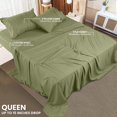 thumbnail image 2 of Juego de sábanas Utopia Bedding Queen, 4 piezas, microfibra, color oliva, 2 of 6