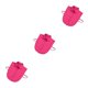 thumbnail image 5 of Jumpingount Mujeres diseño simple cuello falso niñas moda falsa media camisa desmontable solapa decoración accesorio rosa rojo Type1 NO1, 5 of 6