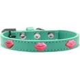 thumbnail image 3 of Dog, Puppy  Pet Widget Fashion Collar, "Pink Glitter Lips", 3 of 5