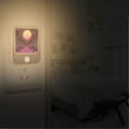 thumbnail image 2 of Yayeee 2-Pack Plug in LED Night Lights with Light Sensors Motion Detectors, Black Neon Road, 2 of 7