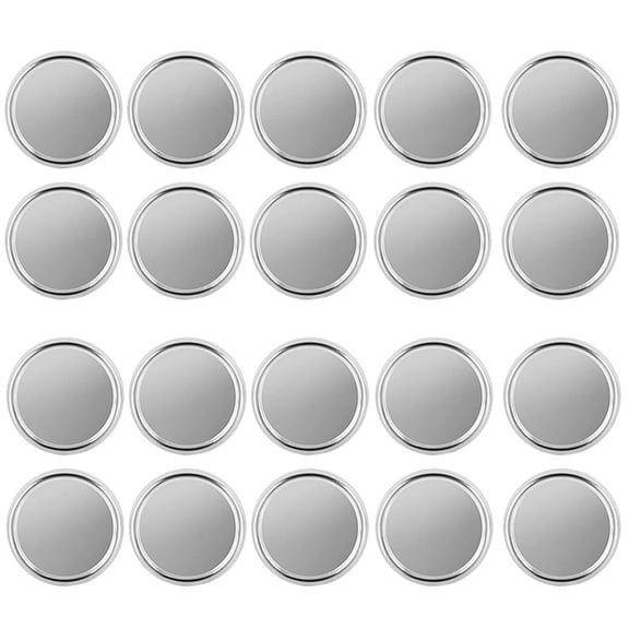 20 Pieces Gold Discs Binder Rings Metal Discs for Notebook and Planner Scrapbooking (Silver)