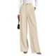 thumbnail image 1 of Pantalones PRETTYGARDEN 2025 Mujer Beige Pierna Ancha Cintura Alta, 1 of 6