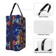 thumbnail image 3 of Goofa Colorful Fall Leaves Printed Toiletry Bag with Handle,Large Capacity Travel Makeup Cosmetic Bag for Women, Carry on Airport Airline Compliant Bag, 3 of 9