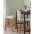 thumbnail image 2 of Blue Striped Bar Stool Covers Set of 4, Modern Farmhouse Stripes Rustic Stretch Washable Bar Chair Covers with Backs, Removable Pub Counter Height Chair Cover for Kitchen Dining Room Cafe, 2 of 7