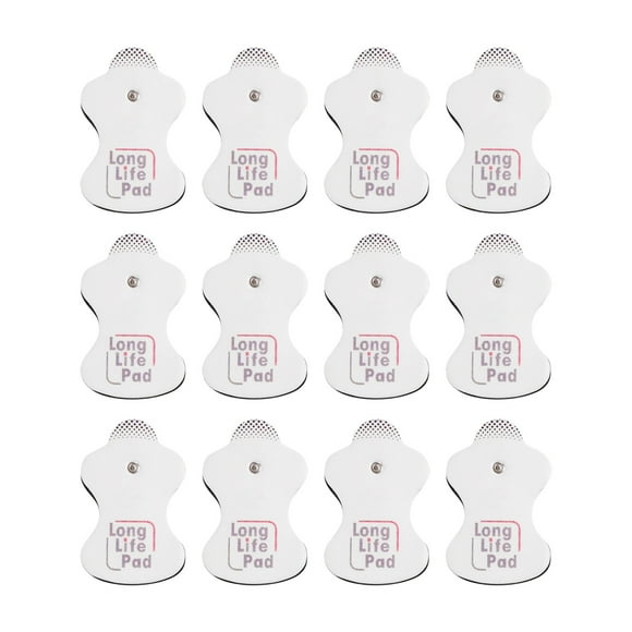 12pcs 2.2 Mm Button Type Foam Electrode Patch Electrotherapy Long Life Pads Replacement Electrode Pads Self Reusable Massage Replacement Gel Pads