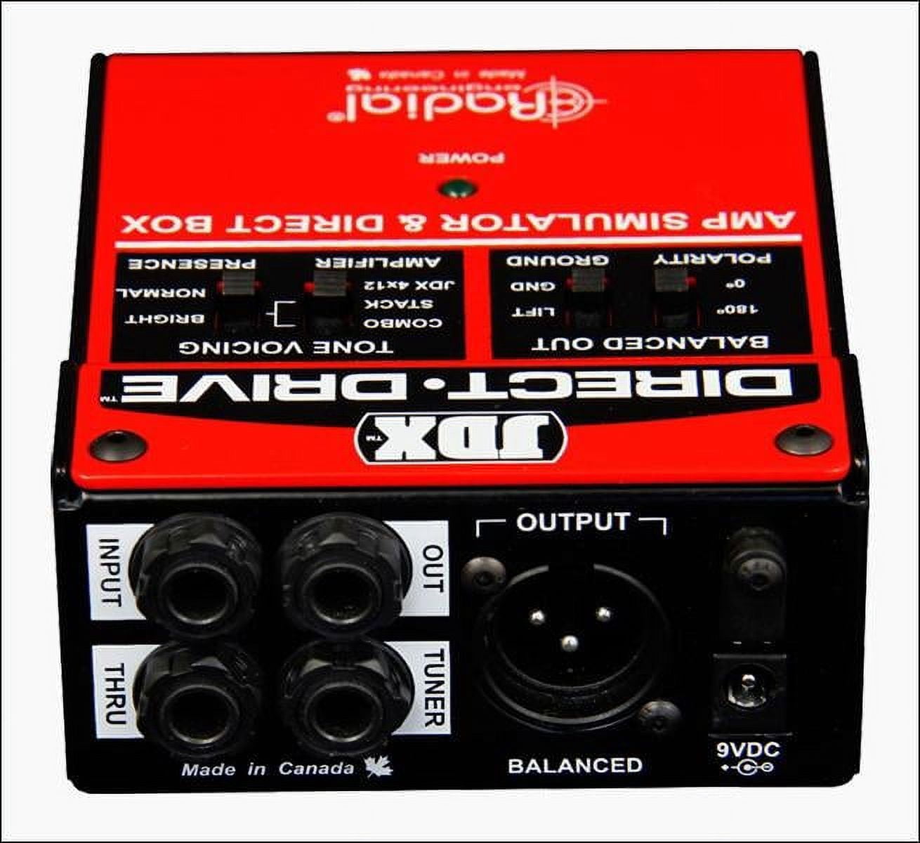Radial Engineering JDX Direct-Drive Amp Simulator and DI Box Guitar Effects