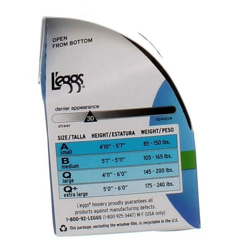 Leggs® Sheer Energy Medium Support Sheer Panty Sheer Toe Pantyhose, 1 ct -  Smith's Food and Drug