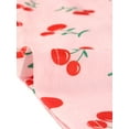 thumbnail image 5 of Agnes Orinda Women Plus Size Cherry Printed Cami Top with Shorts Pajama Set Pink 4X, 5 of 6