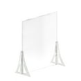 thumbnail image 3 of 30" x 40" New Counter Acrylic Shield, Plexiglass Protective Panel, Splash Guard. New Support Stands. Adjustable Heights. Acrylic .1875" Thick, 2-Pack, 3 of 9