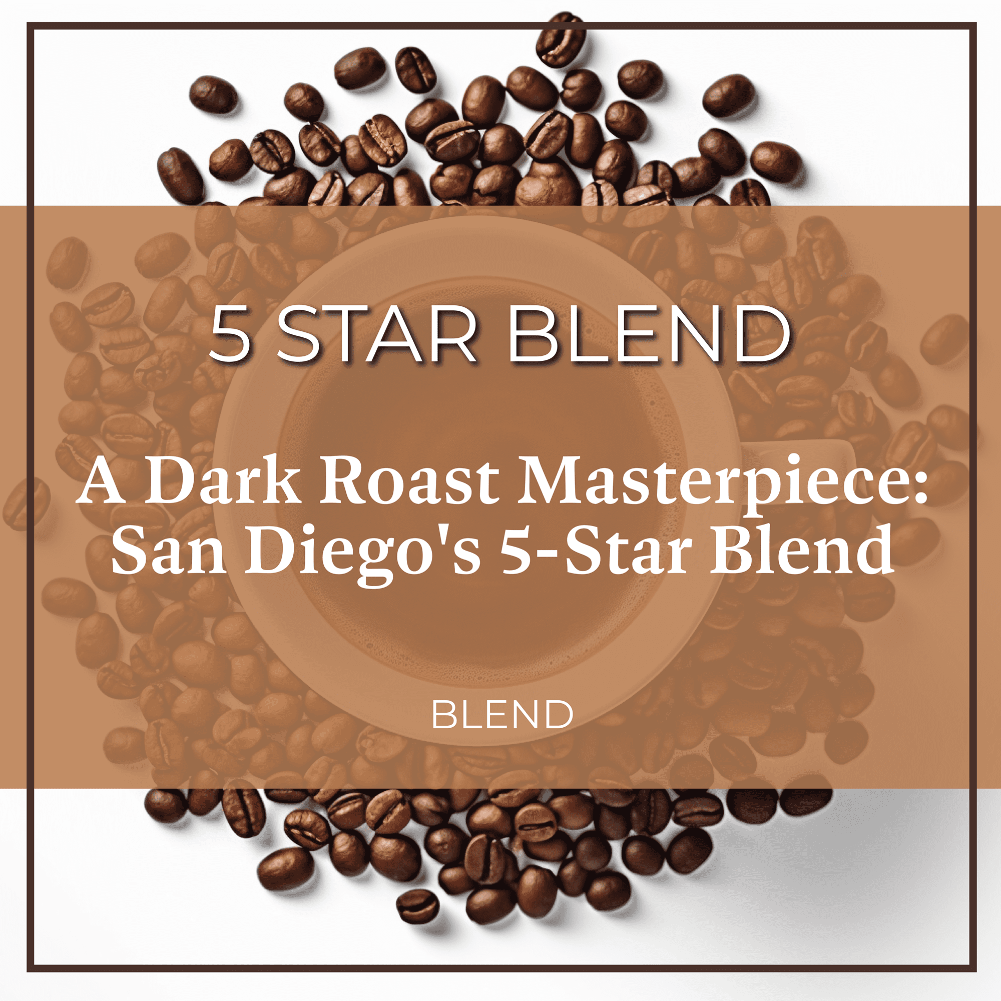 San Diego Coffee 5 Star Blend, Dark Roast, Whole Bean Coffee, 5-Pound Bag