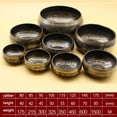 thumbnail image 3 of Handmade Buddha Tibet Struck Bowl Ritual Music Therapy Copper Chime Tibetan Singing Bowls, 3 of 7