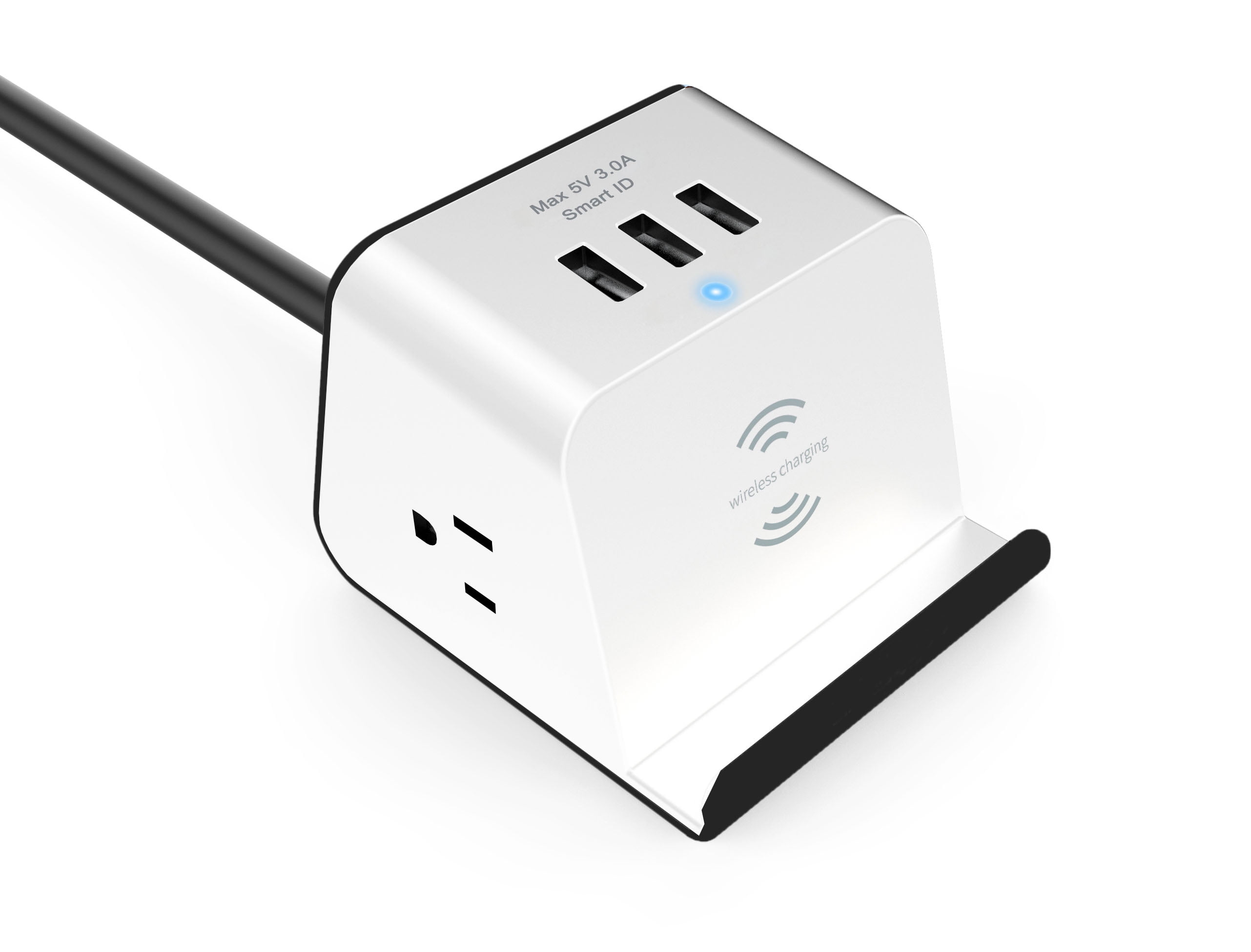 Stand Up Desk Store USB Charging Station with Wireless Charging Stand