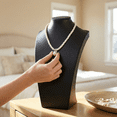 thumbnail image 5 of Leather Necklace Bust Jewelry Display Stand Figure Pendant Chain Jewelry Organizer Stand, 5 of 6