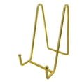 thumbnail image 4 of deevoka Plate Display Stand Iron Dish Stand Small Easel for Art Book Porcelain Plate Gold 3Inch, 4 of 8