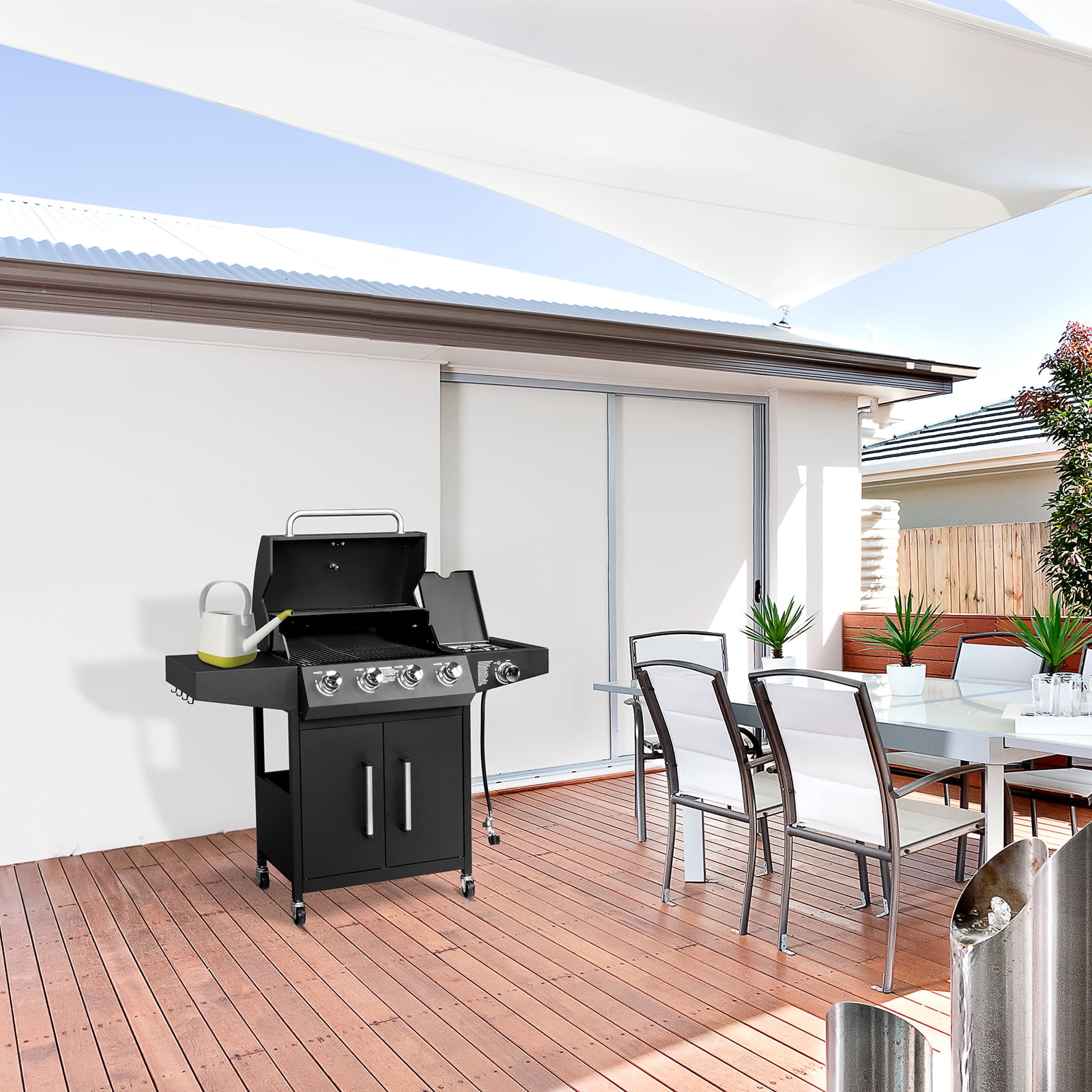 iTopRoad Grill Propane Gas Grill with Stove 58000 BTU for Outdoor