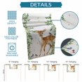 thumbnail image 6 of Spring Botanical Table Runner - 48 Inch Long Watercolor Leaves Deers Birds Country Cotton and Linen Blended Dress Scarves Farmhouse Table Runner for Kitchen Dining, Coffee Table, 13" x 48", 6 of 8