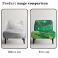 thumbnail image 6 of HELLHERO Breathable Stain Protection Armless Accent Chair Cover for Accent Chair Without Arms, Armless Chair Slipcover Star Marble Pattern, 6 of 8