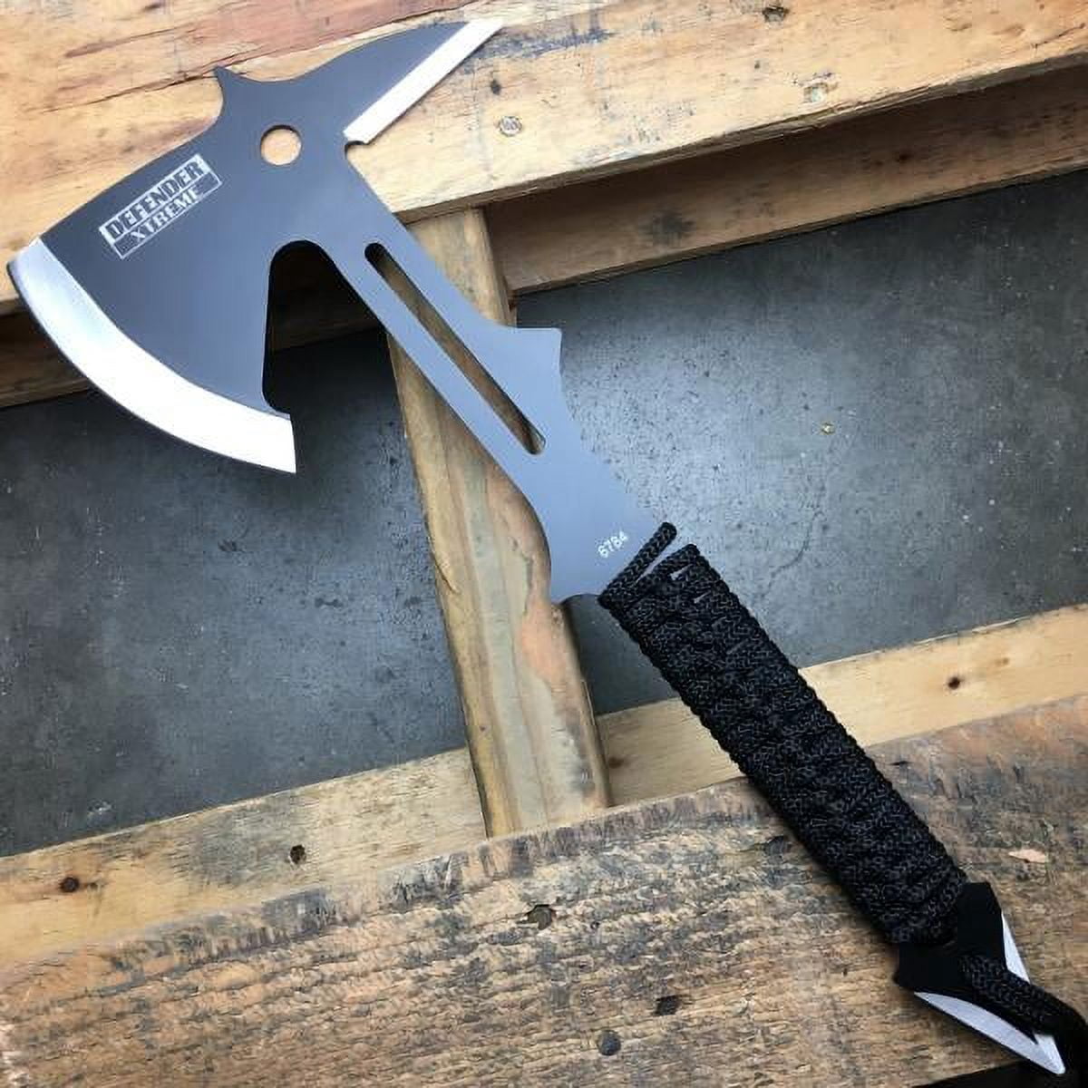 Defender 65 lb Fixed Blade Axe with 8” Paracord Wrapped Handle