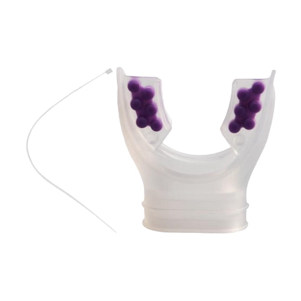 Boquilla de Silicona DYNWAVEMX Reguladora de Buceo Se Adapta a la Mayoría de los Reguladores Estándar Violeta