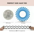 thumbnail image 4 of Kitsch Spiral Hair Ties, Coiled Hair Tie, Blue, 4 Pc, 4 of 11