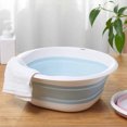 Portable Folding Laundry Tub Basin for Adult and Baby Bath Compact Wash