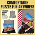 thumbnail image 6 of Puzzle Ready Portable Puzzle Caddy 1000 Pieces with 4 Sorting Trays Puzzle Carrier Board Organizer, 6 of 8