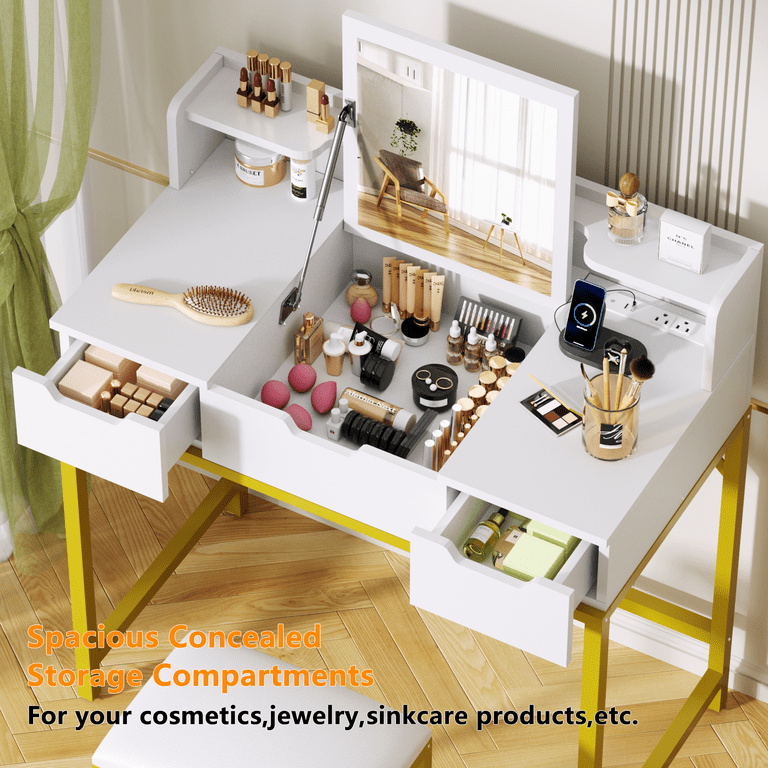 2 in 1 vanity desk discount